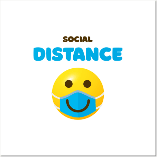 Social distance I Quarantine Posters and Art